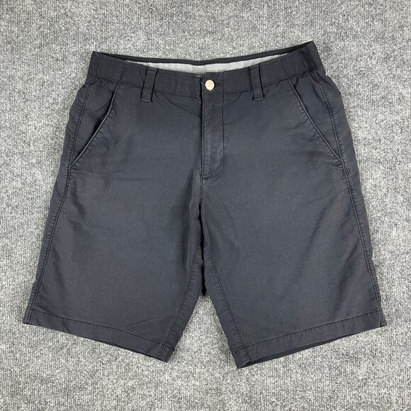 Under Armour Shorts Mens 34 Black HeatGear Athletic Performance Golf Casual - Picture 1 of 9